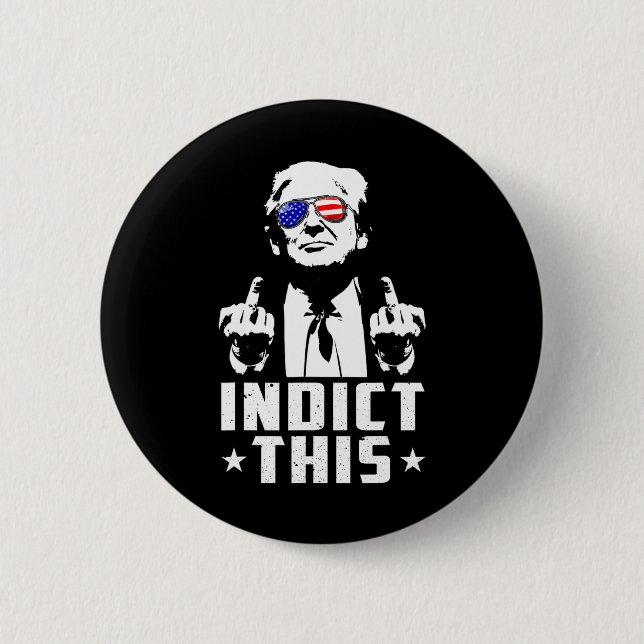 Indict This Political Arrest For Republican Mens W 6 Cm Round Badge (Front)