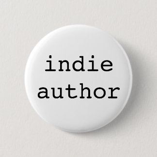 indie author 6 cm round badge