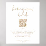 INDIE Beige Boho Honeymoon Fund Wedding Sign<br><div class="desc">This printable honeymoon fun sign template features a pretty beige coloured font and modern minimalist design. Use this sign for your minimalist or contemporary wedding. Pair with other items from the INDIE Collection for a cohesive look. ADDING A QR CODE: • VISIT goqr.me • Type in your website and download...</div>