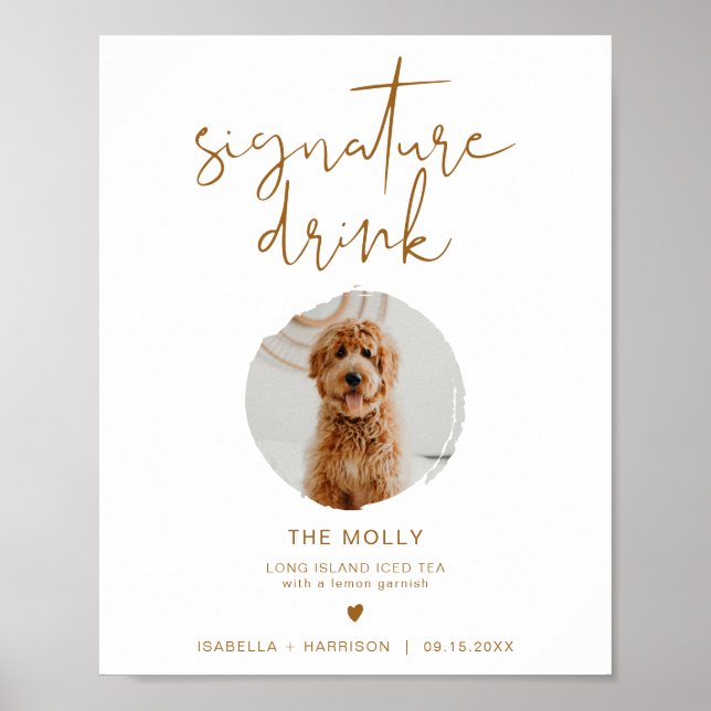INDIE Bohemian 1 Photo Pet Signature Drink Poster (Front)