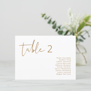 INDIE Bohemian Burnt Orange Table Seating Card