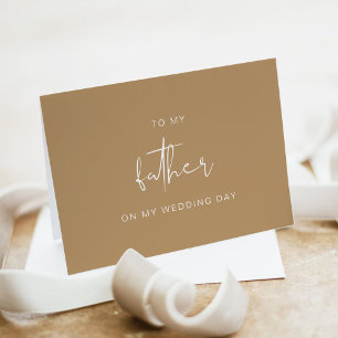 INDIE Bohemian To My Father On My Wedding Day Card