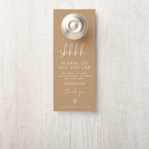 INDIE Boho Earth Toned Wedding Party Door Hanger