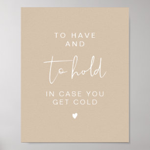 INDIE Boho To Have and To Hold Wedding Blanket Poster