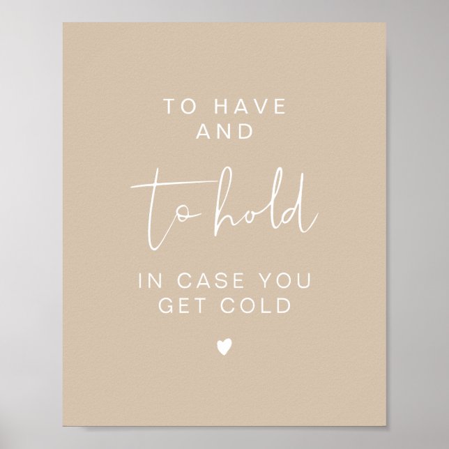 INDIE Boho To Have and To Hold Wedding Blanket  Poster (Front)