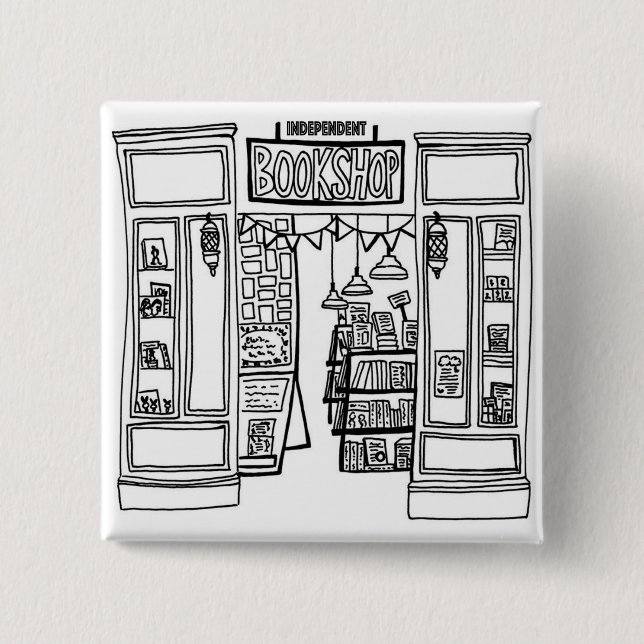 Indie Bookshop Square Badge (Front)