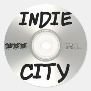 Indie City CD Classic Round Sticker