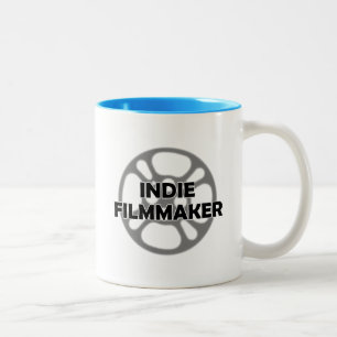 Indie Filmmaker Film Reel Two-Tone Coffee Mug