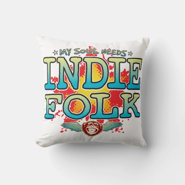 Indie Folk Soul Cushion (Front)
