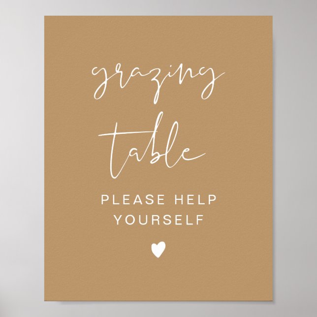 INDIE Modern Boho Grazing Table Sign (Front)