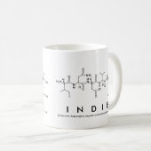 Indie peptide name mug (Front Right)