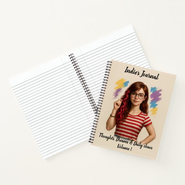 Indie Spiral Notebook – Personalised Journal (Inside)