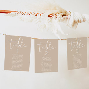 INDIE Vertical Modern Boho Table Seating Card