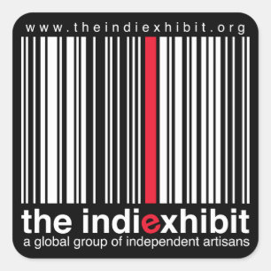 indiExhibit Logo Square Sticker
