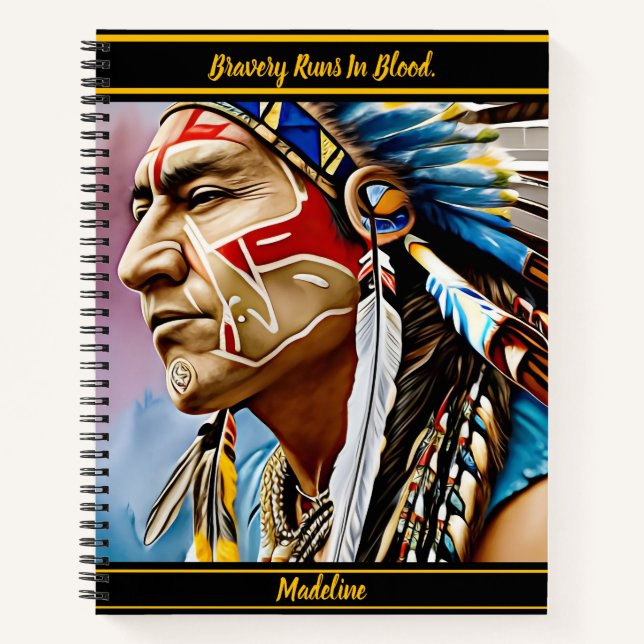 Indigenous Composition Book: Wild Flair Notebook (Front)