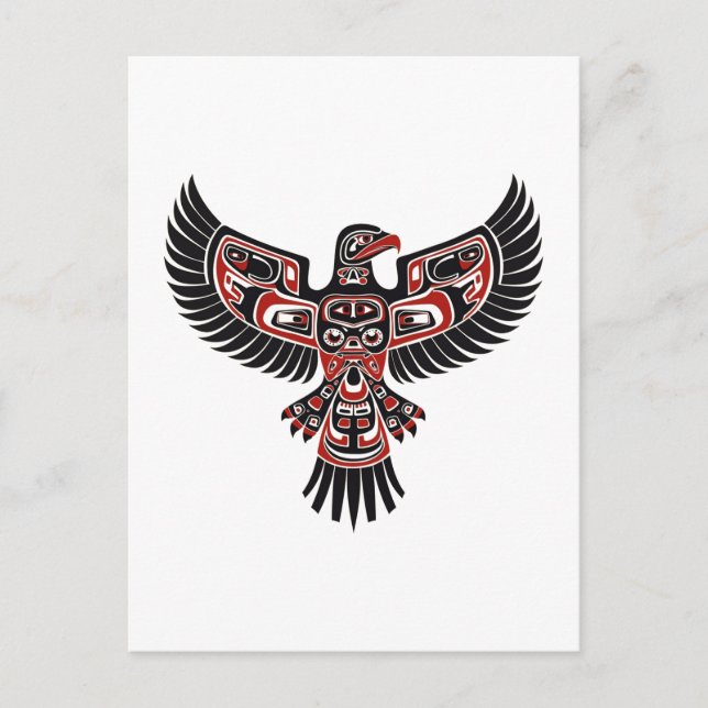 Indigenous Haida People Of The Pacific Northwest  Holiday Postcard (Front)