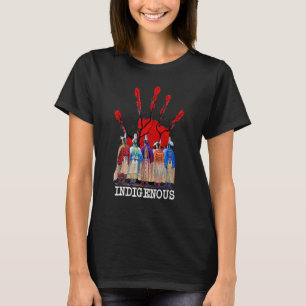 Indigenous Native Red Hand Women American Cherokee T-Shirt