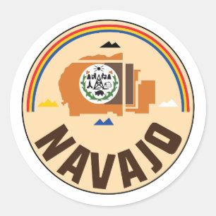 Indigenous navajo nation flag - great seal