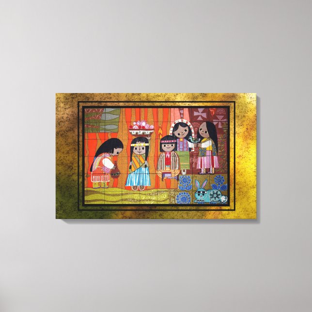 Indigenous People Canvas Print (Front)