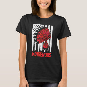 Indigenous People Native American Matter USA Flag T-Shirt