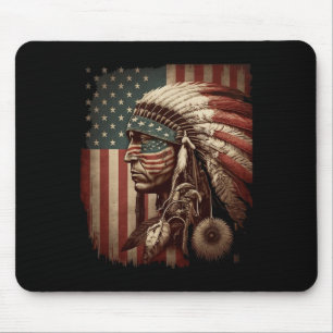 Indigenous People Tribal Cg Native American Indian Mouse Mat