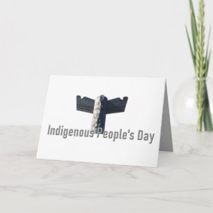 Indigenous People's Day September 23 Grey Totem Card
