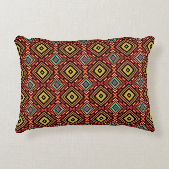 Indigenous Tribal Native Pattern Decorative Cushion (Front)