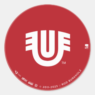 Indigenous Ute Tribal Brand Mark Classic Round Sticker