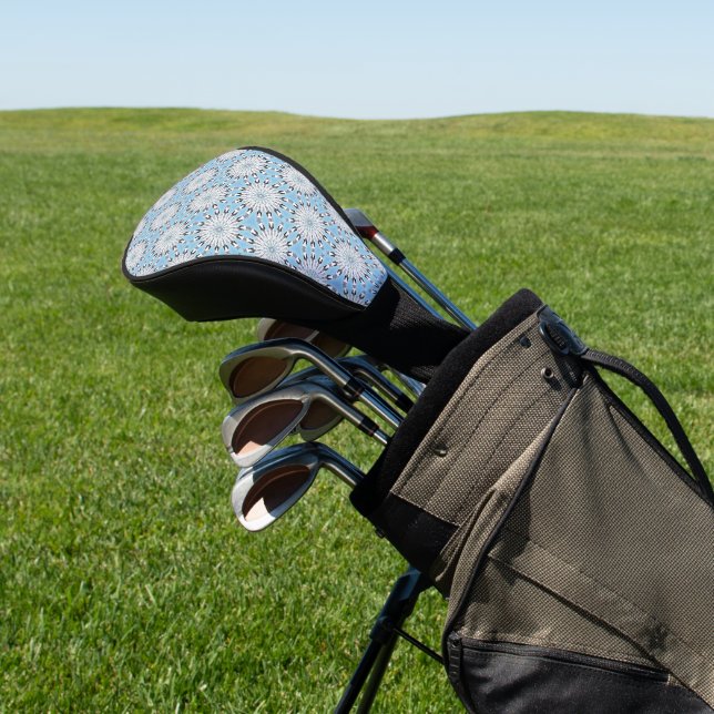 Indigenous Winter Bloom Golf Head Cover (In Situ)