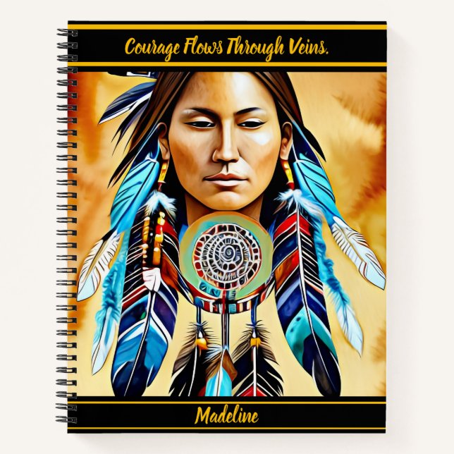 Indigenous Writing Pad: Native Flair Notebook (Front)