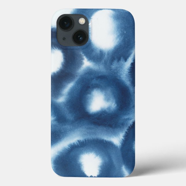 Indigio Watercolor Print Circles Case-Mate iPhone Case (Back)