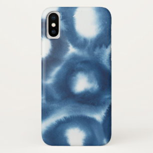 Indigio Watercolor Print Circles iPhone X Case