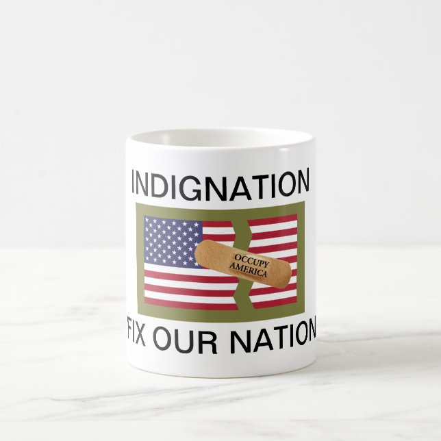 INDIGNATION FIX OUR NATION COFFEE MUG (Center)