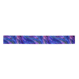 Indigo Alcohol Ink Ribbon Satin Ribbon