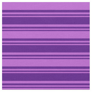 Indigo and Orchid Coloured Pattern of Stripes Fabric