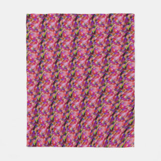 indigo and purple artwork fleece blanket