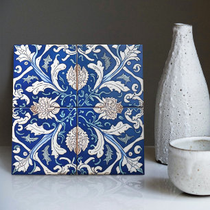 Indigo Azulejo Blue Portuguese Lisbon Decorative C Tile