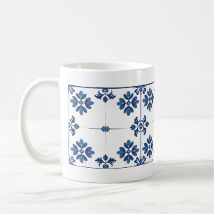Indigo Azulejo Blue Portuguese Lisbon Decorative Coffee Mug