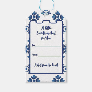 Indigo Azulejo Blue Portuguese Lisbon Decorative Gift Tags