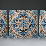 Indigo Azulejo Blue Portuguese Lisbon Decorative Tile<br><div class="desc">Indigo Azulejo Blue Portuguese Lisbon decorative ceramic tiles are a beautiful and unique addition to any home. A high-quality product with a timeless aesthetic. The blue colour of the tiles is inspired by the indigo blue of Lisbon's famous azulejo tiles, adding a touch of history and culture to your space....</div>