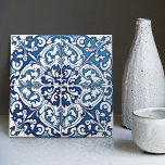 Indigo Azulejo Blue Portuguese Lisbon Decorative Tile<br><div class="desc">Indigo Azulejo Blue Portuguese Lisbon decorative ceramic tiles are a beautiful and unique addition to any home. A high-quality product with a timeless aesthetic. The blue colour of the tiles is inspired by the indigo blue of Lisbon's famous azulejo tiles, adding a touch of history and culture to your space....</div>