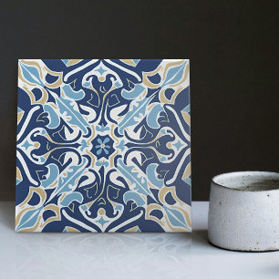 Indigo Azulejo Blue Portuguese Lisbon Decorative Tile