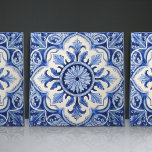 Indigo Azulejo Blue Portuguese Lisbon Decorative Tile<br><div class="desc">Indigo Azulejo Blue Portuguese Lisbon decorative ceramic tiles are a beautiful and unique addition to any home. A high-quality product with a timeless aesthetic. The blue colour of the tiles is inspired by the indigo blue of Lisbon's famous azulejo tiles, adding a touch of history and culture to your space....</div>