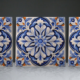 Indigo Azulejo Blue Portuguese Lisbon Decorative Tile