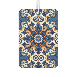 Indigo Azulejo Blue Portuguese Lisbon Talavera Car Air Freshener