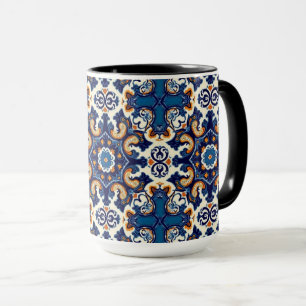 Indigo Azulejo Blue Portuguese Lisbon Talavera Mug