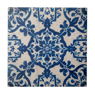 Indigo Azulejo Blue Portuguese Lisbon Talavera Tile