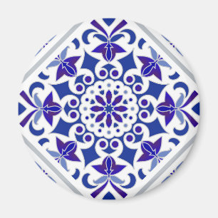 Indigo Azulejos Portuguese Blue and white tiles Magnet