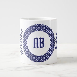 Indigo Blossom Ring Jumbo Mug