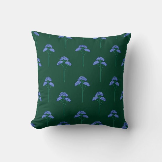 Indigo Blossom Serenity Cushion (Front)